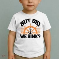 Funny Boat Captain Gift For Boater Men Women Cool Boating Toddler T-Shirt thumb 2