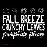 Fall Breeze Crunchy Leaves Pumpkins Please USA-Made Doggie Bandana thumb 2