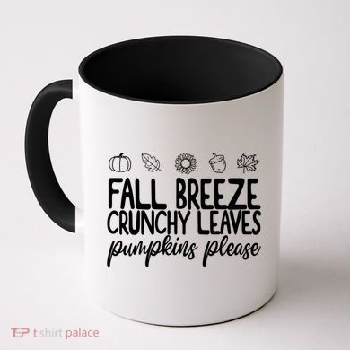 Fall Breeze Crunchy Leaves Pumpkins Please Coffee Mug