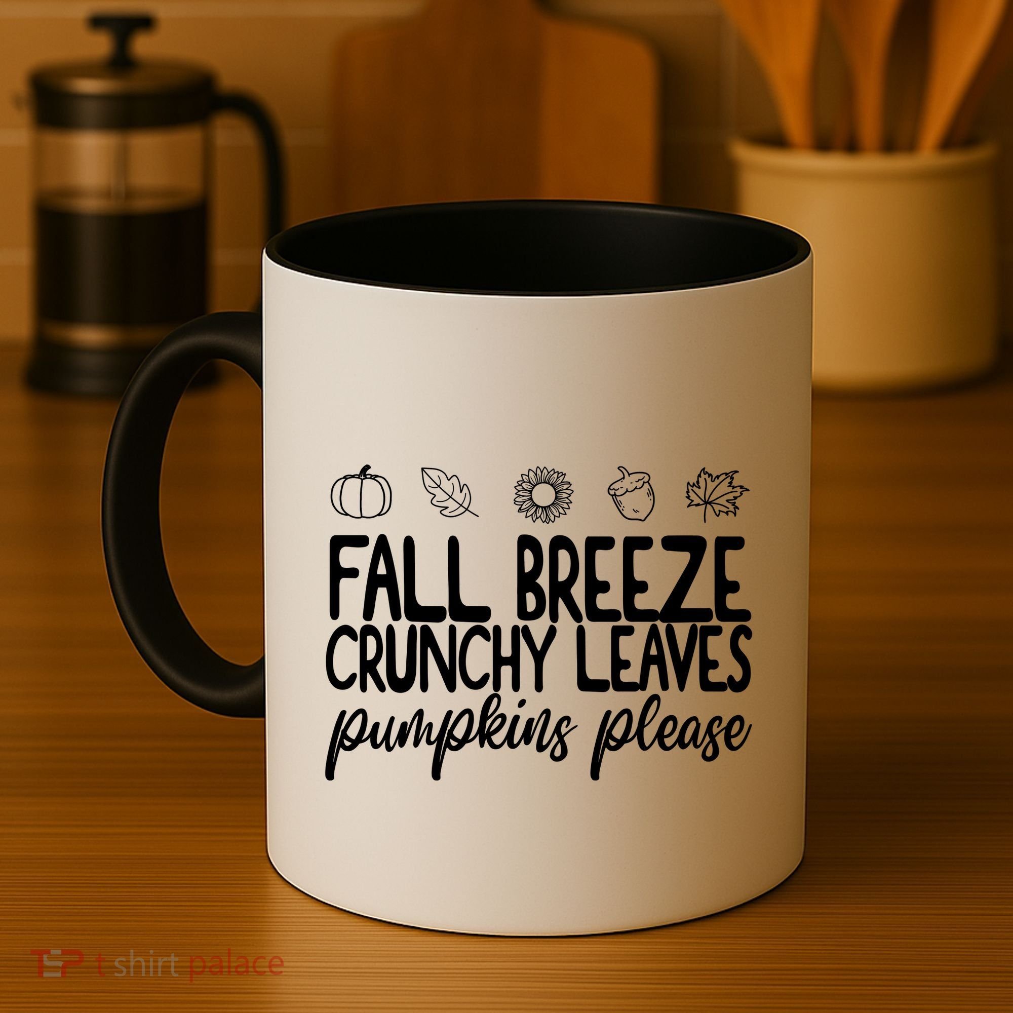 Fall Breeze Crunchy Leaves Pumpkins Please Coffee Mug