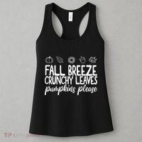 Fall Breeze Crunchy Leaves Pumpkins Please Women's Tank Top thumb 3