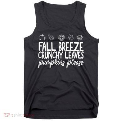 Fall Breeze Crunchy Leaves Pumpkins Please Tank Top
