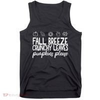 Fall Breeze Crunchy Leaves Pumpkins Please Tank Top thumb 0
