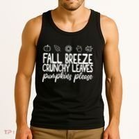 Fall Breeze Crunchy Leaves Pumpkins Please Tank Top thumb 3