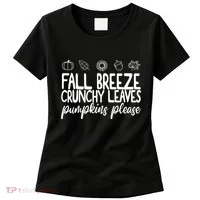 Fall Breeze Crunchy Leaves Pumpkins Please Women's T-Shirt thumb 0