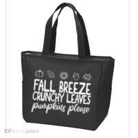Fall Breeze Crunchy Leaves Pumpkins Please Tote Bag thumb 3