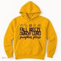 Fall Breeze Crunchy Leaves Pumpkins Please Hoodie thumb 0