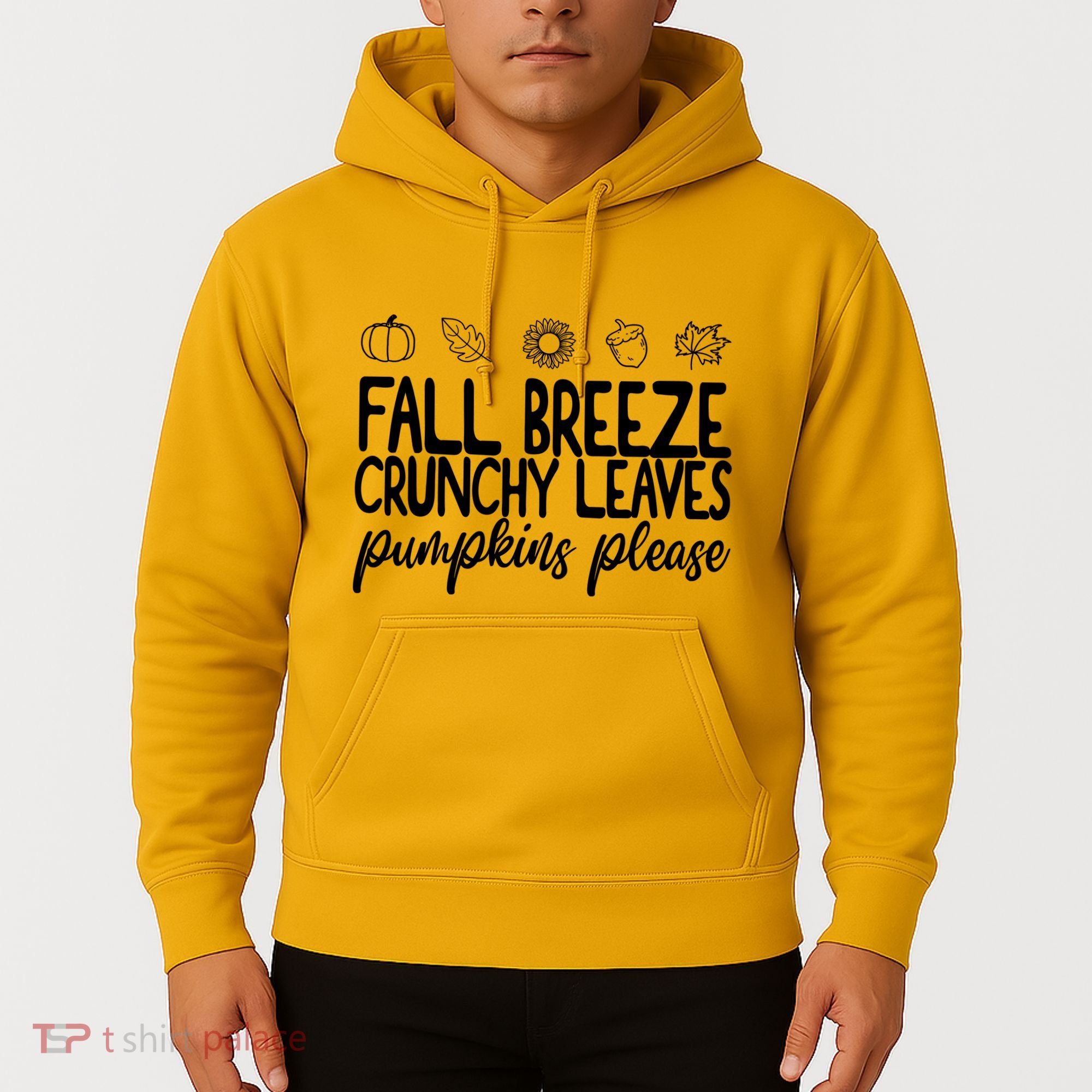 Fall Breeze Crunchy Leaves Pumpkins Please Hoodie