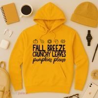 Fall Breeze Crunchy Leaves Pumpkins Please Hoodie thumb 3
