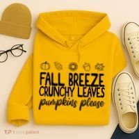 Fall Breeze Crunchy Leaves Pumpkins Please Hoodie thumb 4