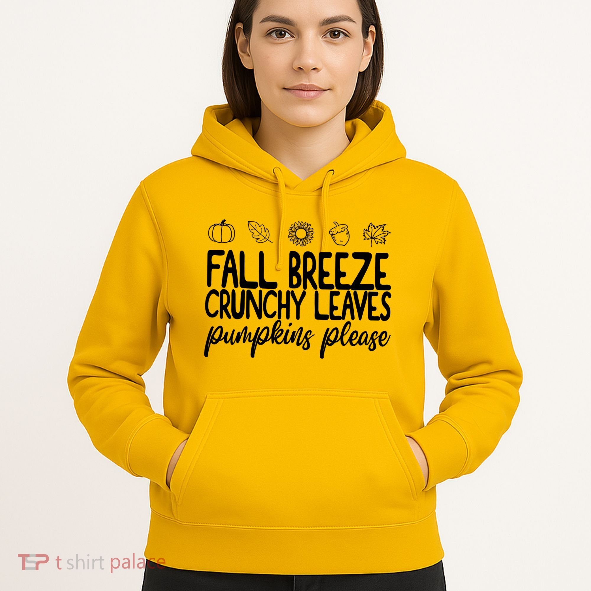 Fall Breeze Crunchy Leaves Pumpkins Please Hoodie