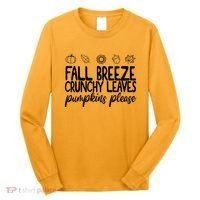 Fall Breeze Crunchy Leaves Pumpkins Please Long Sleeve Shirt thumb 0