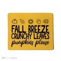Fall Breeze Crunchy Leaves Pumpkins Please Mousepad thumb 0