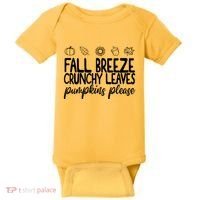 Fall Breeze Crunchy Leaves Pumpkins Please Baby Bodysuit thumb 0