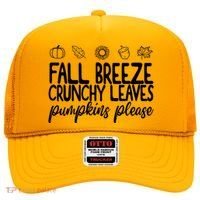 Fall Breeze Crunchy Leaves Pumpkins Please Hat thumb 0