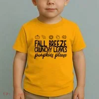 Fall Breeze Crunchy Leaves Pumpkins Please Toddler T-Shirt thumb 2