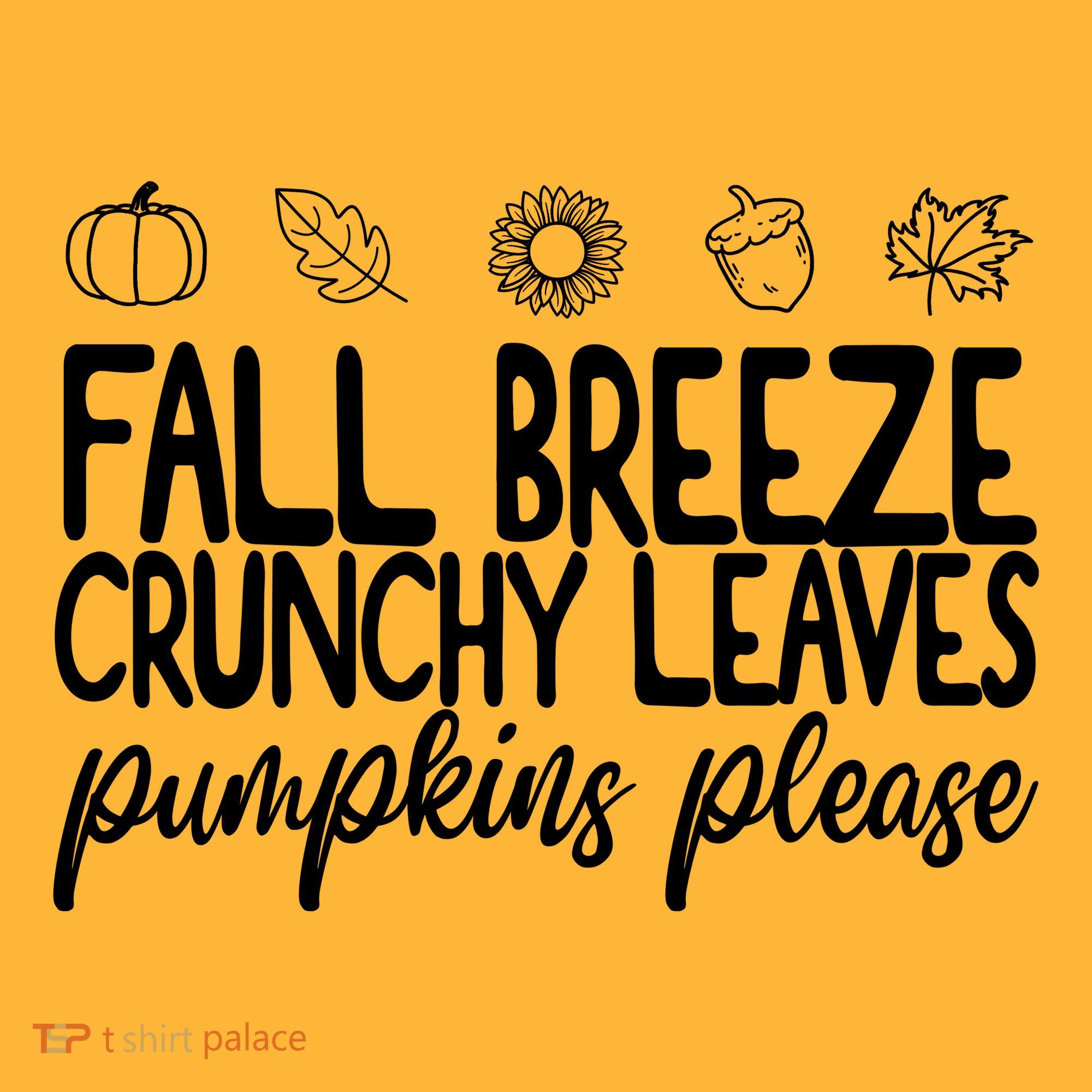 Fall Breeze Crunchy Leaves Pumpkins Please Visor
