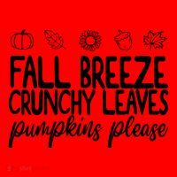 Fall Breeze Crunchy Leaves Pumpkins Please Santa Hat thumb 1