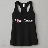 Fuck Breast Cancer | Pink Ribbon Women's Tank Top thumb 3