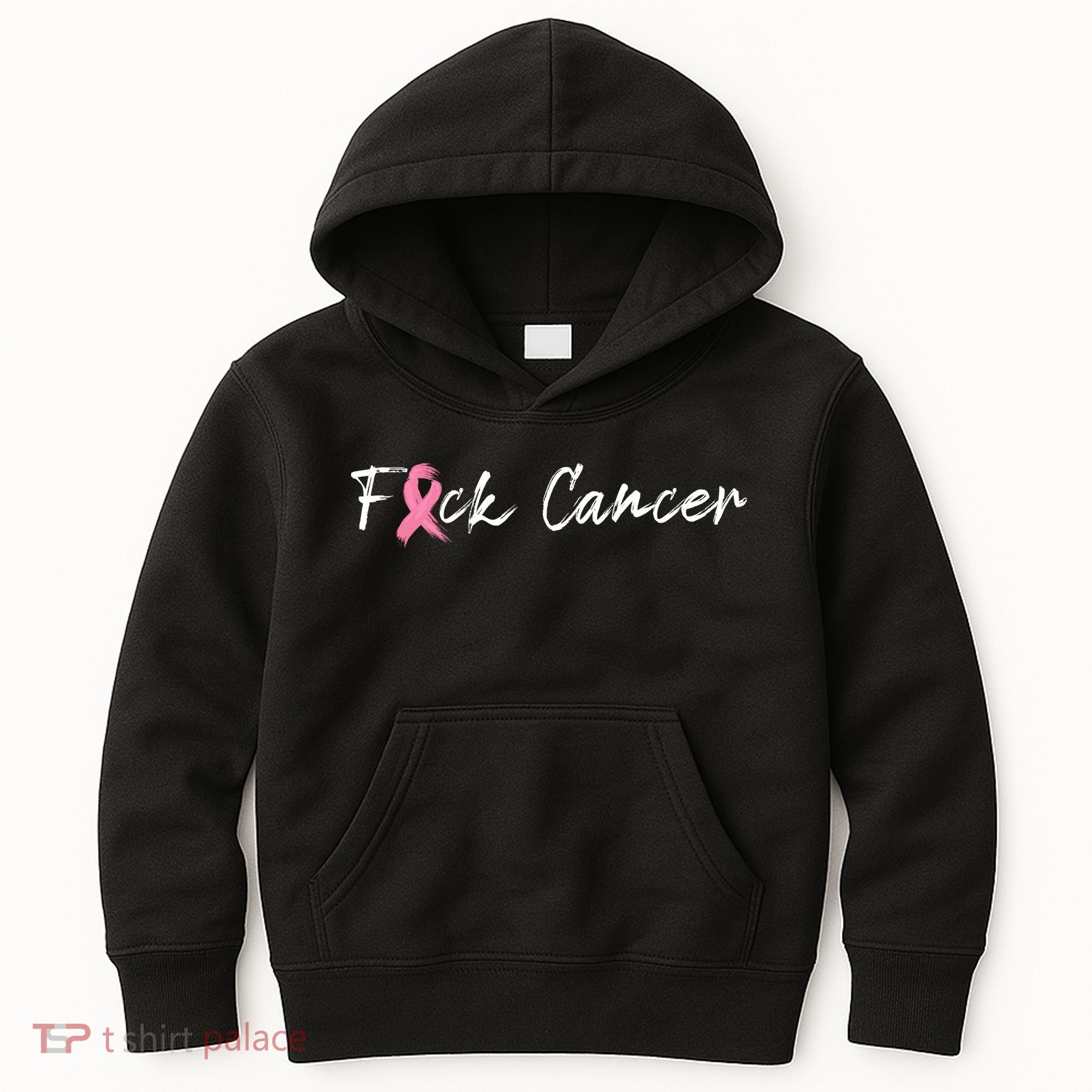 Fuck Breast Cancer | Pink Ribbon Kids Hoodie