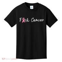 Fuck Breast Cancer | Pink Ribbon Kids T-Shirt thumb 0
