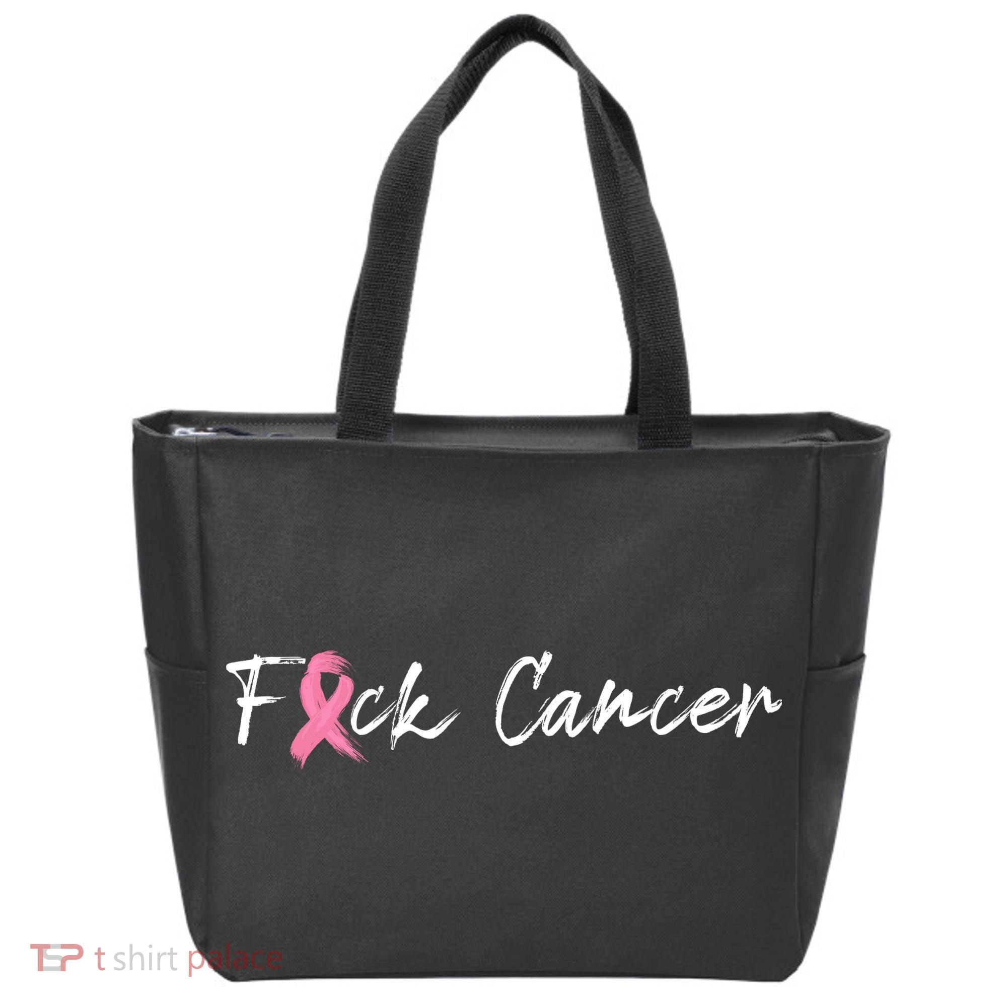 Fuck Breast Cancer | Pink Ribbon Tote Bag