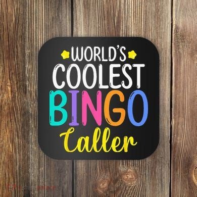 Funny Bingo Caller Gambling Bingo Player Bingo Coaster