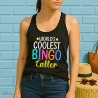 Funny Bingo Caller Gambling Bingo Player Bingo Women's Tank Top thumb 2