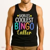 Funny Bingo Caller Gambling Bingo Player Bingo Tank Top thumb 3