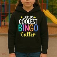 Funny Bingo Caller Gambling Bingo Player Bingo Kids Hoodie thumb 3