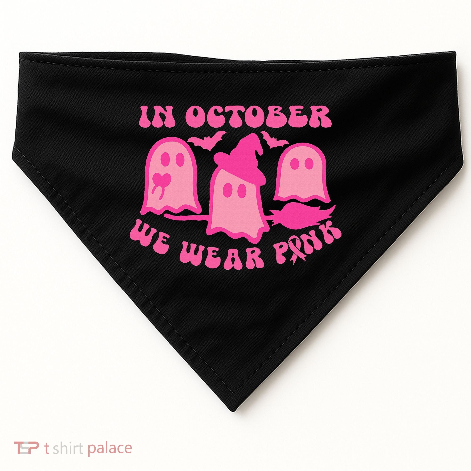 Funny Breast Cancer USA-Made Doggie Bandana