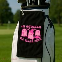 Funny Breast Cancer Golf Towel thumb 2