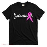 Funny Breast Cancer Awareness Pink Ribbon Survivor T-Shirt thumb 0