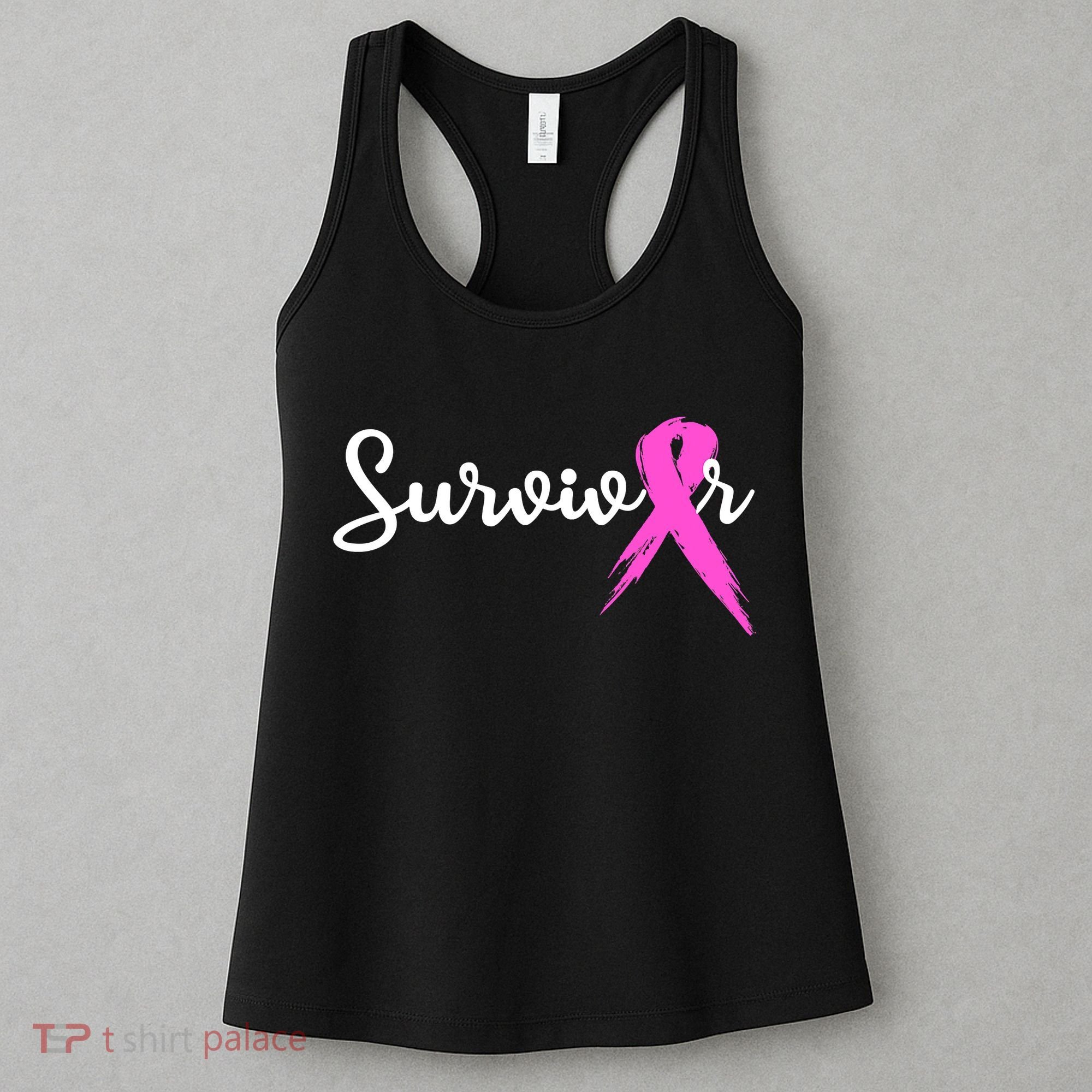 Funny Breast Cancer Awareness Pink Ribbon Survivor Women's Tank Top
