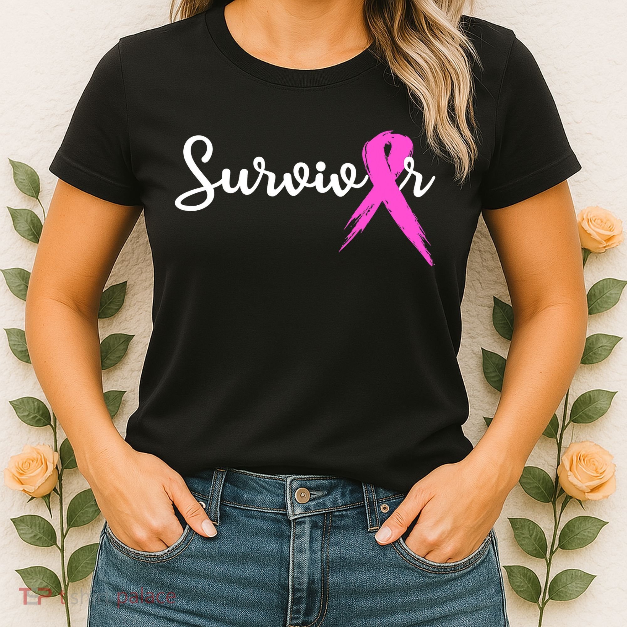 Funny Breast Cancer Awareness Pink Ribbon Survivor Women's T-Shirt