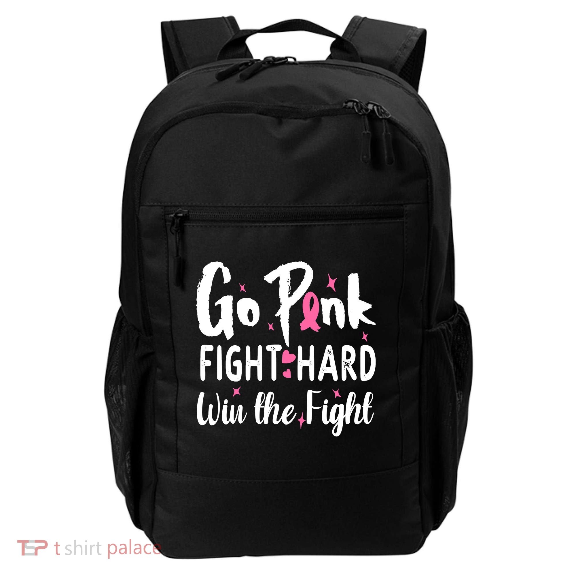 Funny Breast Cancer Awareness Pink Ribbon Backpack