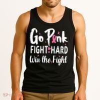 Funny Breast Cancer Awareness Pink Ribbon Tank Top thumb 3