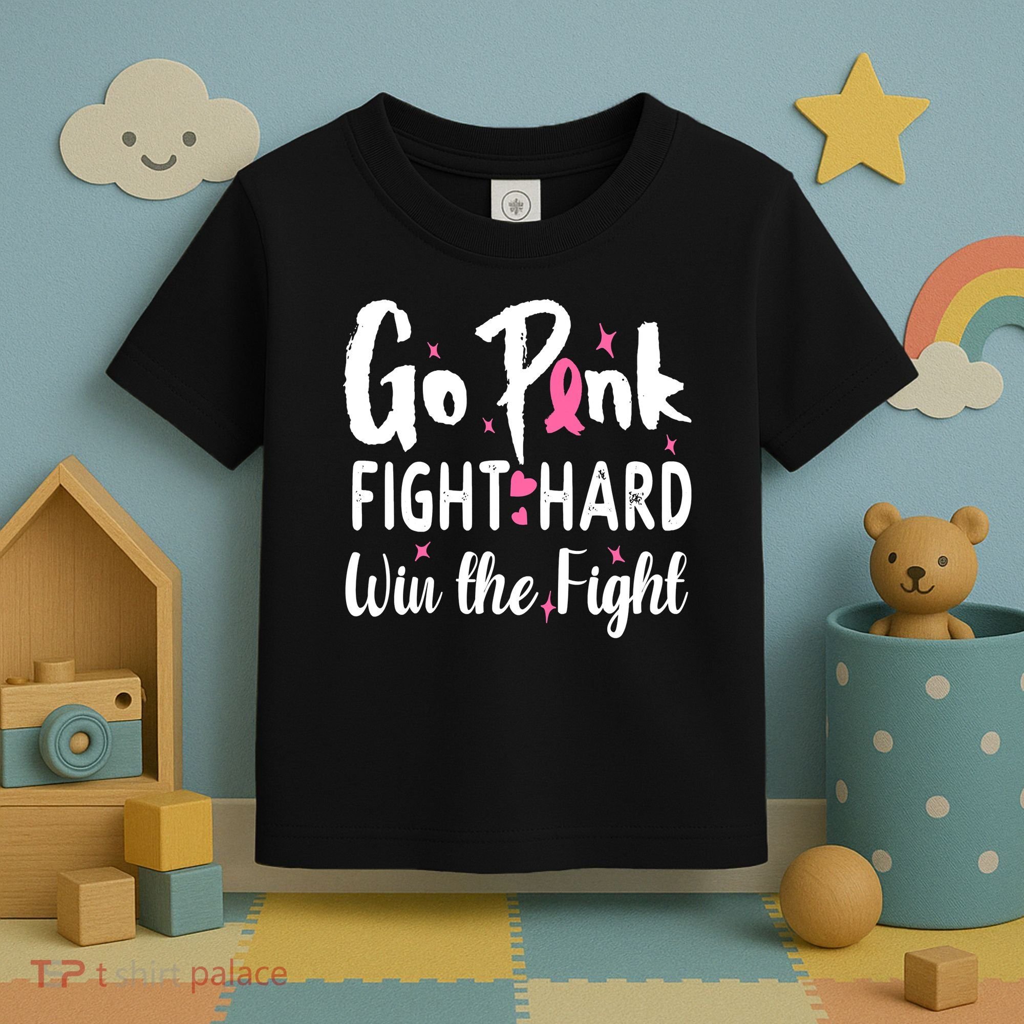 Funny Breast Cancer Awareness Pink Ribbon Toddler T-Shirt