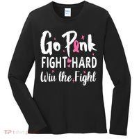 Funny Breast Cancer Awareness Pink Ribbon Women's Long Sleeve Shirt thumb 0