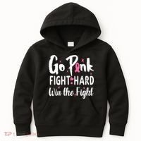 Funny Breast Cancer Awareness Pink Ribbon Kids Hoodie thumb 0