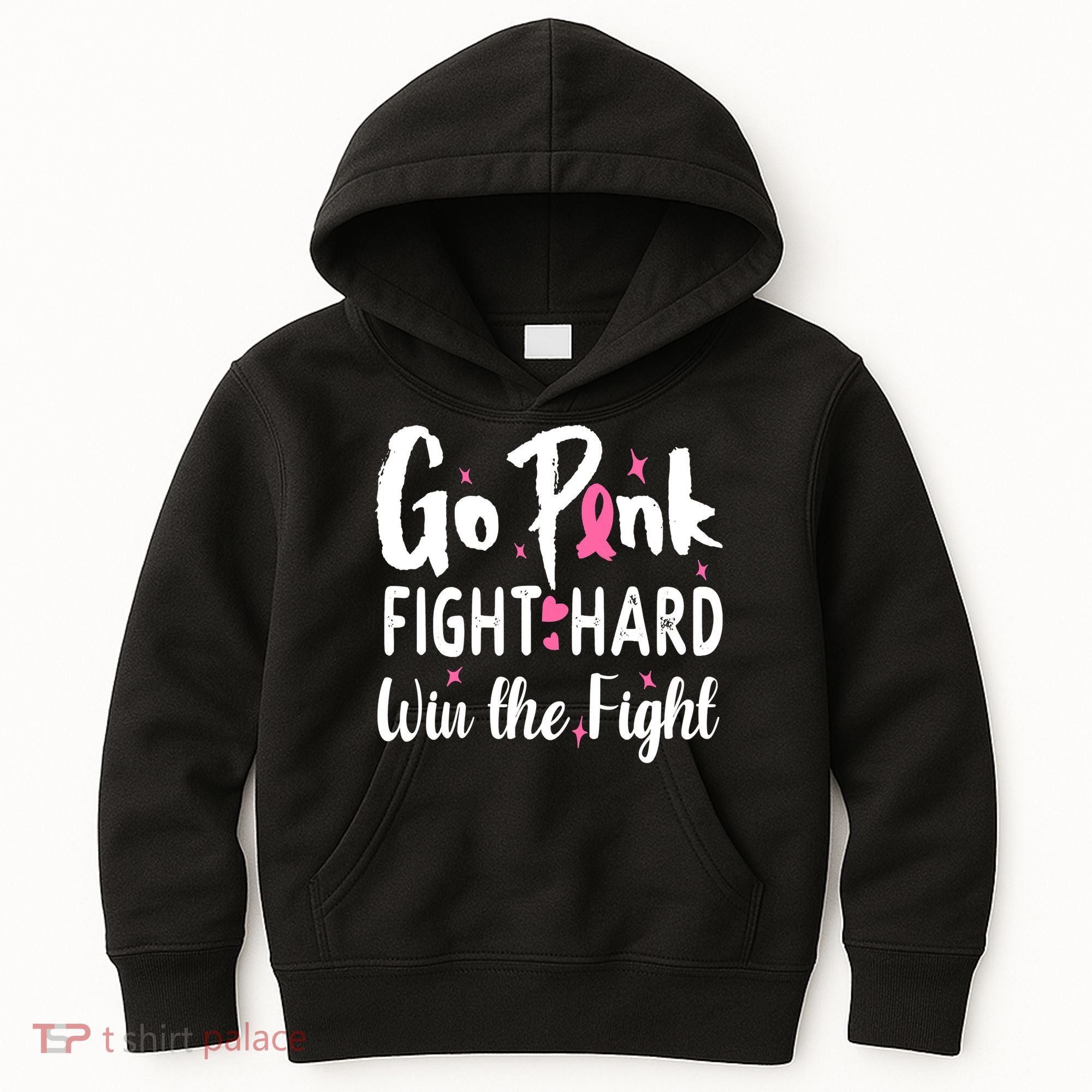 Funny Breast Cancer Awareness Pink Ribbon Kids Hoodie