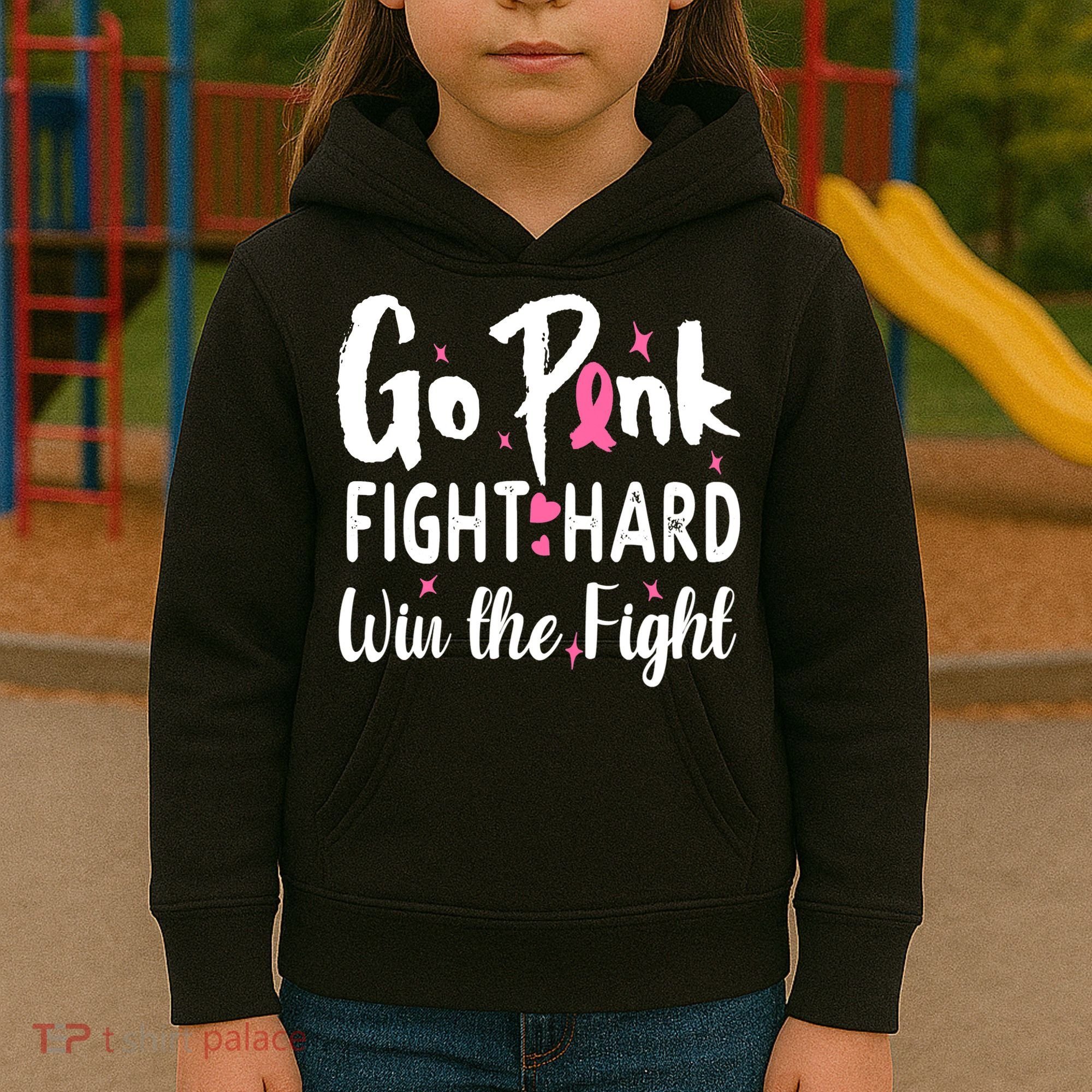Funny Breast Cancer Awareness Pink Ribbon Kids Hoodie