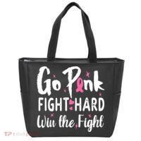 Funny Breast Cancer Awareness Pink Ribbon Tote Bag thumb 0