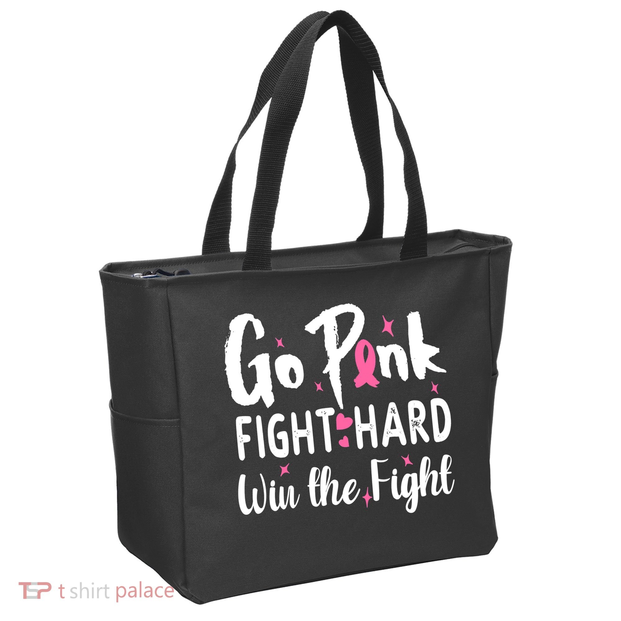 Funny Breast Cancer Awareness Pink Ribbon Tote Bag