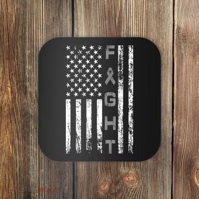 Fight Brain Cancer Awareness Coaster