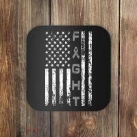 Fight Brain Cancer Awareness Coaster thumb 0