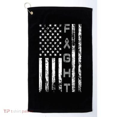 Fight Brain Cancer Awareness Golf Towel
