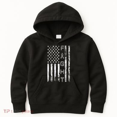 Fight Brain Cancer Awareness Kids Hoodie