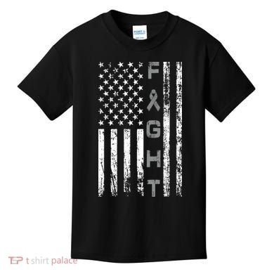 Fight Brain Cancer Awareness Kids T-Shirt