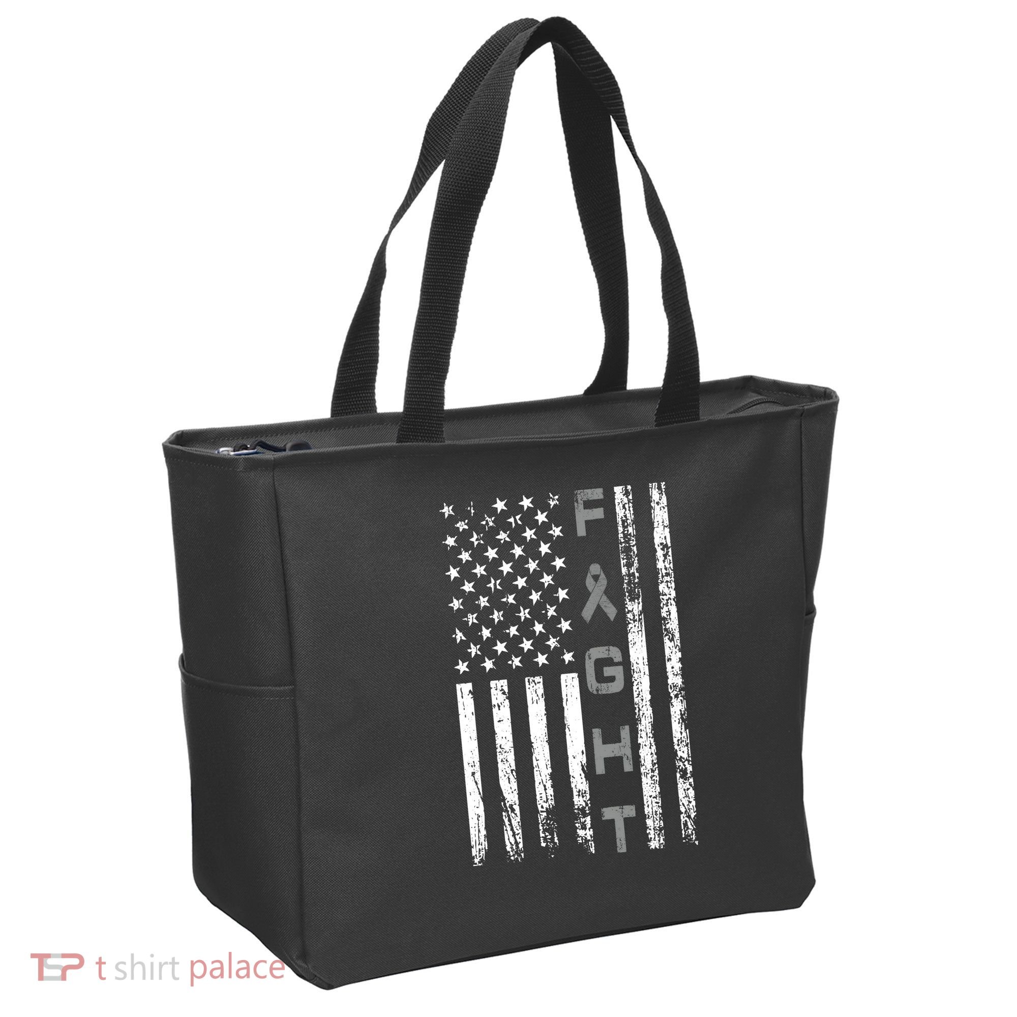 Fight Brain Cancer Awareness Tote Bag